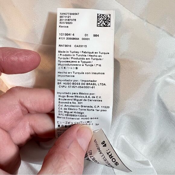 BOSS Career professional Hugo Boss Plaid Wool KANIXA blazer size 6 officewear - Picture 7 of 16